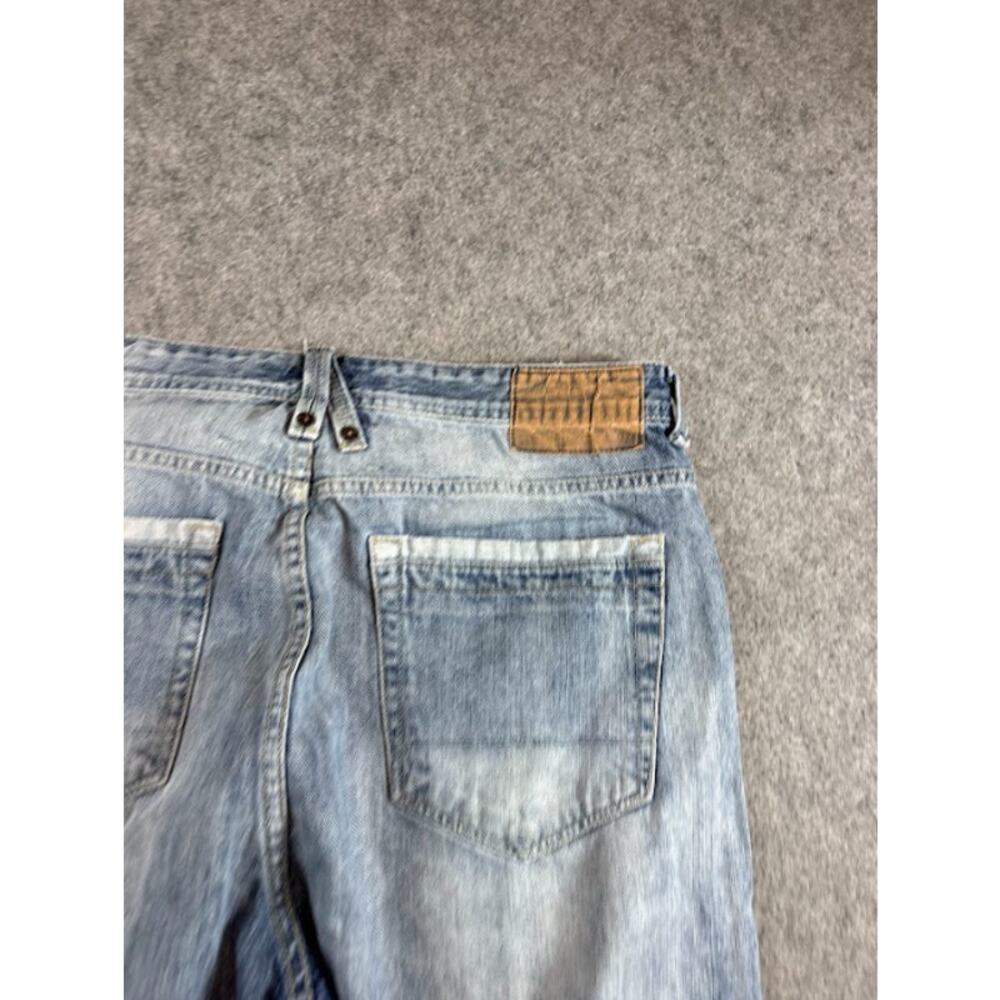 VTG Y2K Sean John Jorts Shorts Mens 38 Blue Light Wash Wide Leg Skater Hip Hop - Picture 4 of 10